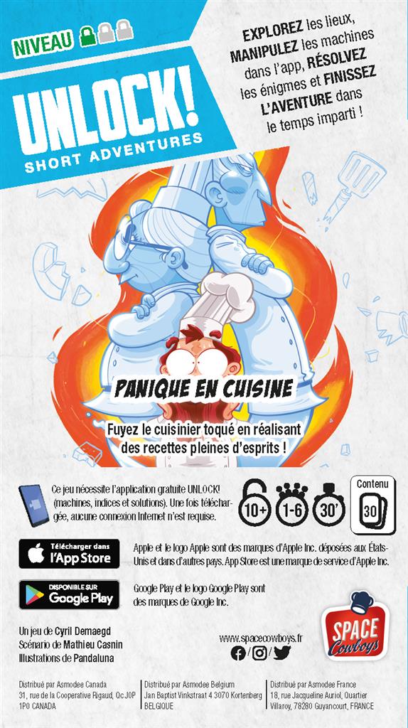 Unlock! Short Adv. : Panique en Cuisine