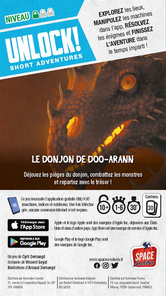 Unlock! Short Adv. : Le Donjon de Doo-Arann