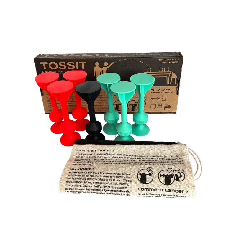 TOSSIT ROUGE-CYAN